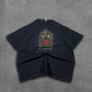 Vintage Oversized Boxy Black Vrigin Mary TeeStyled Streetwear Tee